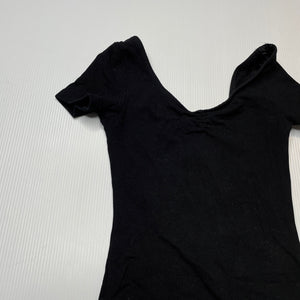 Girls Active & Co, black ballet / dance leotard, GUC, size 4,  