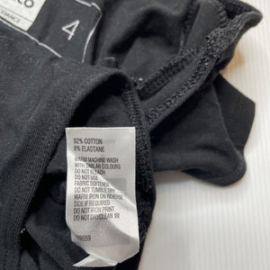 Girls Active & Co, black ballet / dance leotard, GUC, size 4,  
