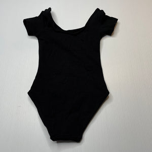 Girls Active & Co, black ballet / dance leotard, GUC, size 4,  