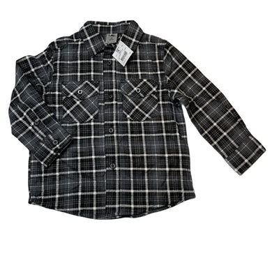 Boys H&T, flannel cotton long sleeve shirt, EUC, size 3,  