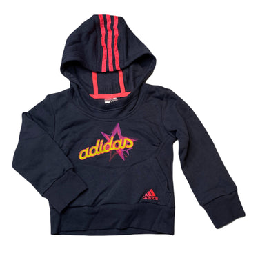 Girls Adidas, fleece lined hoodie sweater, EUC, size 2-3,  