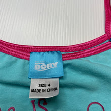Load image into Gallery viewer, Girls Disney, Finding Dory stretchy singlet top, EUC, size 4,  