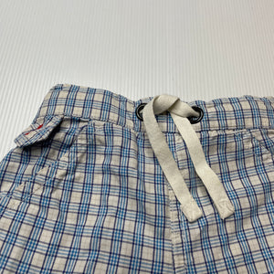 Boys purebaby, lightweight organic cotton shorts, elasticated, EUC, size 00,  