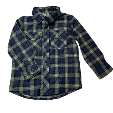Boys H&T, flannel cotton long sleeve shirt, NEW, size 3,  