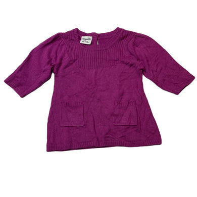 Girls Dymples, lightweight knit casual dress, GUC, size 00, L: 32cm