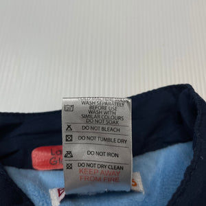 Boys Bright Bots, navy fleece lined vest, FUC, size 3,  