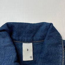 Load image into Gallery viewer, Girls Target, blue stretch denim jacket, poppers, GUC, size 3,  