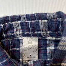 Load image into Gallery viewer, Boys Target, flannel cotton long sleeve shirt, EUC, size 2,  