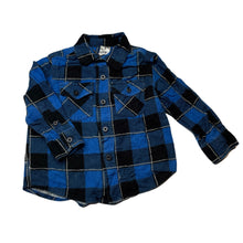 Load image into Gallery viewer, Boys H&amp;T, flannel cotton long sleeve shirt, GUC, size 2,  