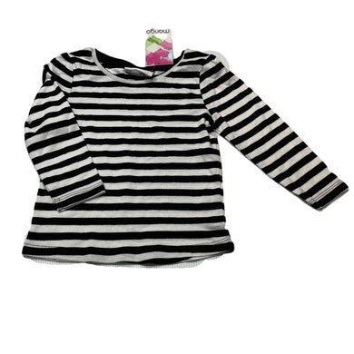 Girls Mango, lightweight cotton long sleeve top, NEW, size 2,  