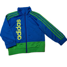 Load image into Gallery viewer, Boys Adidas, zip up track top, light pilling &amp; marks, FUC, size 3-4,  