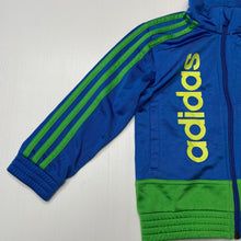 Load image into Gallery viewer, Boys Adidas, zip up track top, light pilling &amp; marks, FUC, size 3-4,  