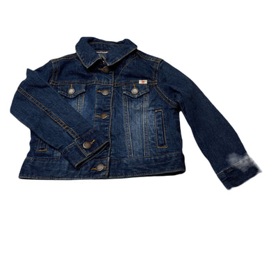 Girls LUCKY BRAND, blue stretchy denim jacket, poppers, EUC, size 2,  