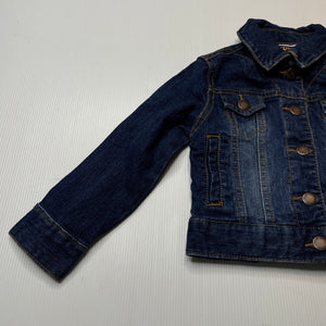 Girls LUCKY BRAND, blue stretchy denim jacket, poppers, EUC, size 2,  