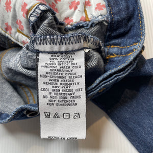 Girls LUCKY BRAND, blue stretchy denim jacket, poppers, EUC, size 2,  