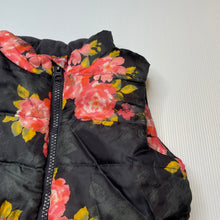 Load image into Gallery viewer, Girls Target, fleece lined floral puffer vest / jacket, EUC, size 3,  