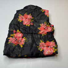 Load image into Gallery viewer, Girls Target, fleece lined floral puffer vest / jacket, EUC, size 3,  