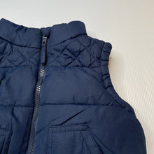 Load image into Gallery viewer, Boys Cotton On, navy puffer vest / sleeveless jacket, GUC, size 3,  