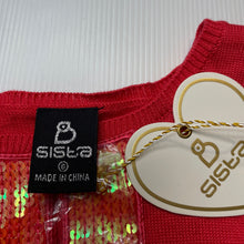 Load image into Gallery viewer, Girls Sista, lightweight knit short sleeve cardigan / top, NEW, size 6,  