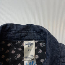 Load image into Gallery viewer, Girls Osh Kosh, wadded cotton long sleeve shirt, GUC, size 2,  