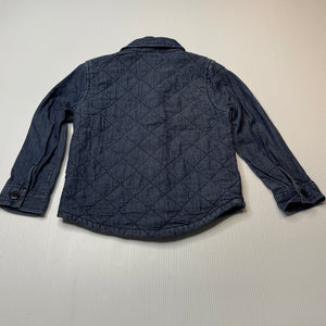 Girls Osh Kosh, wadded cotton long sleeve shirt, GUC, size 2,  