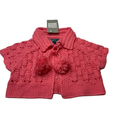Girls Mayoral, pink knitted short sleeve sweater top, NEW, size 2,  