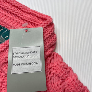 Girls Mayoral, pink knitted short sleeve sweater top, NEW, size 2,  