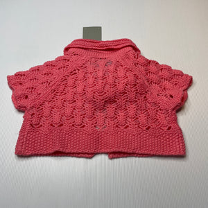 Girls Mayoral, pink knitted short sleeve sweater top, NEW, size 2,  