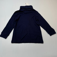 Load image into Gallery viewer, Boys Target, navy cotton roll neck top/skivvy, NEW, size 1,  