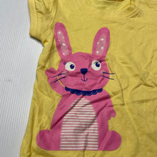 Load image into Gallery viewer, Girls Dymples, yellow cotton t-shirt / top, rabbit, NEW, size 1,  