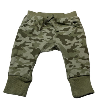 unisex Target, fleece lined camo print bottoms, elasticated, GUC, size 00,  
