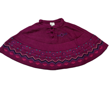 Girls Target, knitted poncho sweater, EUC, size 1-2,  