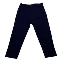 Load image into Gallery viewer, Girls Tiny Toon, navy stretchy pants / bottoms, elasticated, Inside leg: 29.5cm, GUC, size 2,  