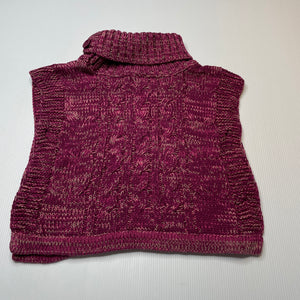 Girls Target, knitted cotton poncho sweater, EUC, size 2,  