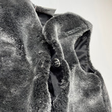 Load image into Gallery viewer, Girls Mango, grey faux fur vest, EUC, size 2,  