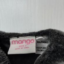 Load image into Gallery viewer, Girls Mango, grey faux fur vest, EUC, size 2,  