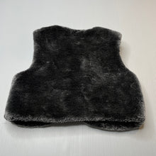 Load image into Gallery viewer, Girls Mango, grey faux fur vest, EUC, size 2,  