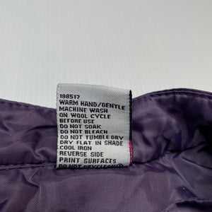 Girls Kids Stuff, purple lightweight vest, zip, EUC, size 2,  