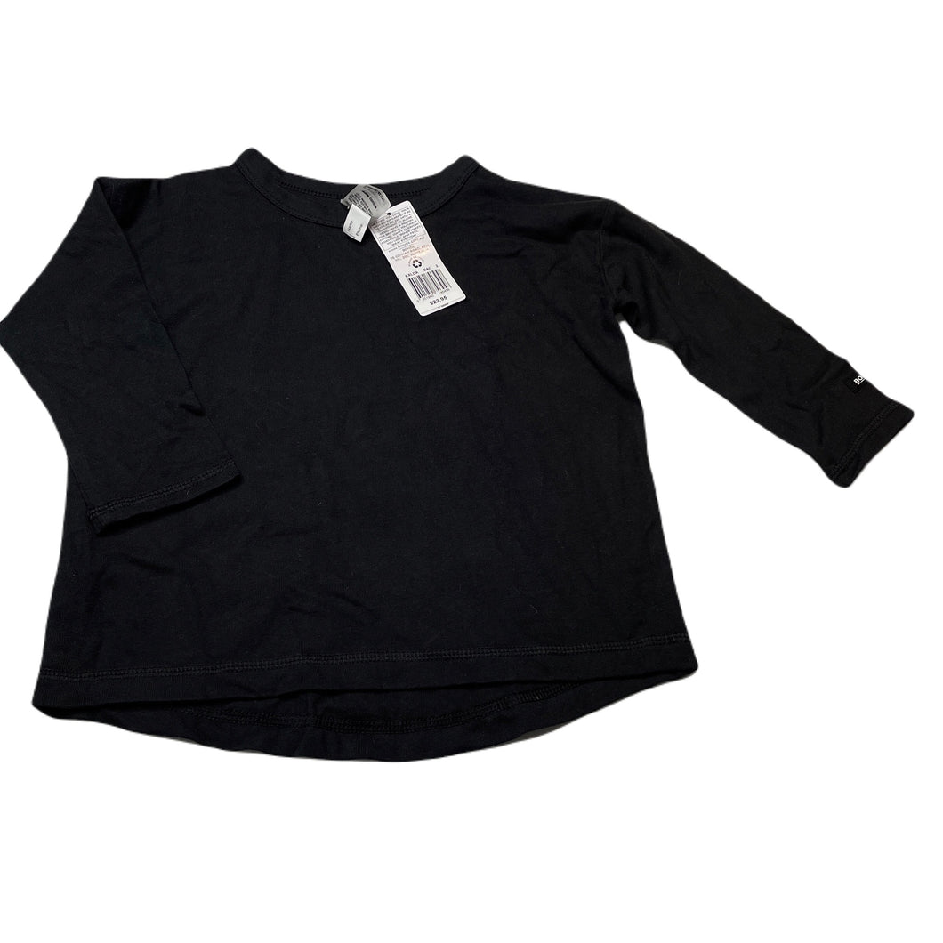 unisex Bonds, black cotton long sleeve top, NEW, size 2,  