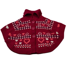Load image into Gallery viewer, Girls H&amp;T, chunky knit poncho sweater, GUC, size 2,  
