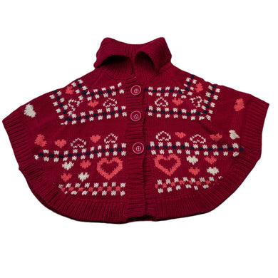 Girls H&T, chunky knit poncho sweater, GUC, size 2,  