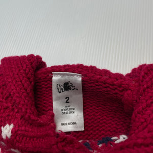 Girls H&T, chunky knit poncho sweater, GUC, size 2,  
