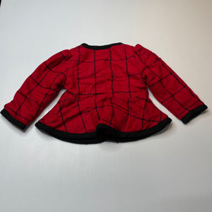 Girls DINGKALA, fleece lined jacket, armpit to armpit: 28cm, shoulder to cuff: 28cm, NEW, size 3,  