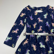 Load image into Gallery viewer, Girls Target, cotton long sleeve dress, horses, EUC, size 3, L: 47cm