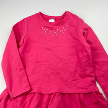 Load image into Gallery viewer, Girls Target, stretchy long sleeve casual dress, GUC, size 2, L: 43cm