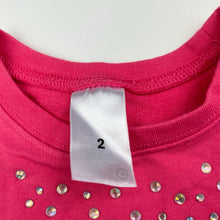 Load image into Gallery viewer, Girls Target, stretchy long sleeve casual dress, GUC, size 2, L: 43cm