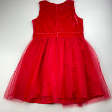 Load image into Gallery viewer, Girls Carters, red velvet &amp; tulle party dress, EUC, size 6, L: 62cm