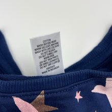 Load image into Gallery viewer, Girls Target, cotton long sleeve dress, stars, EUC, size 7, L: 62cm