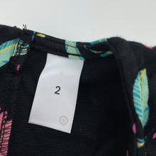 Load image into Gallery viewer, Girls Target, floral cotton long sleeve dress, EUC, size 2, L: 43cm