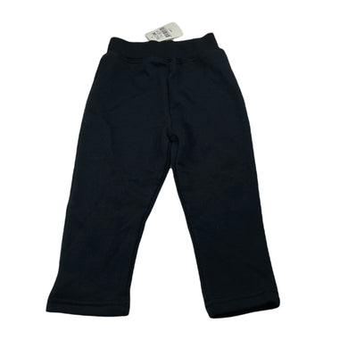 Girls Match It, black fleece lined track pants, elasticated, Inside leg: 30.5cm, NEW, size 2,  